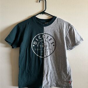 Dickies Split Green & Gray Logo Short Sleeve Tee